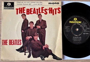 THE BEATLES HITS 7" EP PARLOPHONE (1963) EX- BUCKLAND PRINTERS SLEEVE GT BRITAIN - Picture 1 of 2