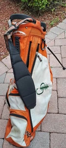 Bolsa de pie de golf SUN MOUNTAIN CFB 4 Div naranja correa para el hombro cubierta para lluvia todas las cremalleras  - Imagen 1 de 8
