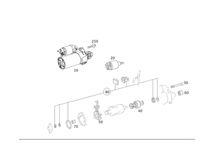Arranque original Mercedes-Benz remanufacturado 006-151-59-01-83 Foto 1 de 2