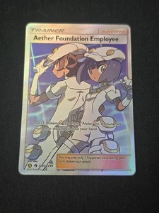 Aether Foundation Employee SV81/SV94 Hidden Fates: Shiny Vault Holo Pokemon NM - Picture 1 of 2