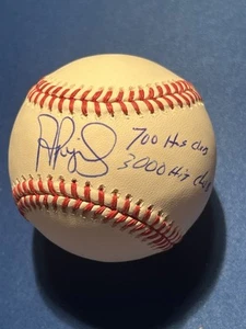 Albert Pujols signierter Baseball 700 HR Club 3000 Hit Club Aufschrift MLB Fanatics - Bild 1 von 3
