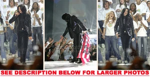 FOTOS MICHAEL JACKSON LOVEandPEACE ON STAGE 3xRARAS 8x10 - Imagen 1 de 1