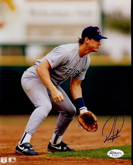 Фотография Дина Палмера из Rangers Signed Jsa Cert наклейка 8x10 подлинный автограф - Изображение 1 из 1