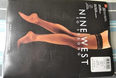 1 par de muslos negros, de Nine West. Paquete sin abrir. Talla 1 Foto 1 de 2