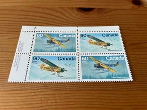 Canada Stamp #972a Bush Aircraft UL Plate Block - Picture 1 of 2