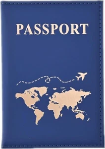 Etui pour Passeport Français, Pochette de Protection Mousse motif imprimé doré - Foto 1 di 11