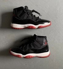 Jordan 11 Retro Bred 2019 Size 9.5 Black & Red Basketball Shoes 378037-061