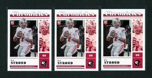 THREE (3) 2023 Panini Chronicles DP - C.J. Stroud Rookie Card RC Lot - Picture 1 of 2