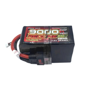 Gens Ace Redline 9000mAh 7.4V 200C 2S6P Lipo Battery QS8 For TRA/TRX Drag Slash - Picture 1 of 3