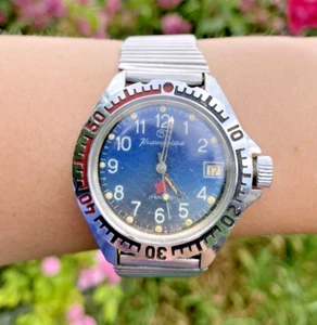 Watch VOSTOK WOSTOK KOMANDIRSKIE USSR SOVIET Waterproof, Bracelet “ZIM” - Picture 1 of 12