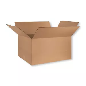 Corrugated Boxes 20 x 18 x 8" ECT-32 Brown Shipping/Moving/Packing Box 25 Boxes - Picture 1 of 6