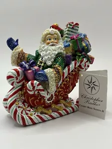 Christopher Radko 2002 "Candy Ride Santa II" Resin Ornament mit Etikett - Bild 1 von 4