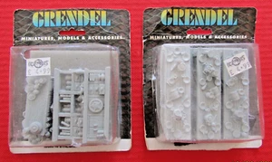 Grendel Miniatures Resin Apothecary's Shop Pack & Feast Benches New on Card (BK5 - Bild 1 von 9