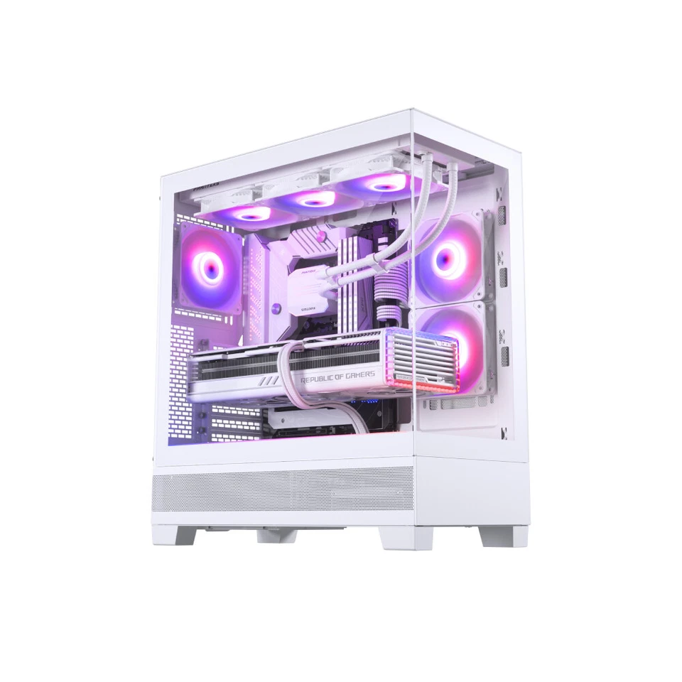 Phanteks XT View ATX Steel Tempered Glass PC Case - White - Image 1 of 4