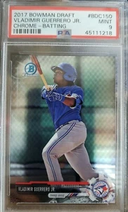 2017 BOWMAN DRAFT #BD150 VLADIMIR GUERRERO JR BATTING PSA 9 - Picture 1 of 3