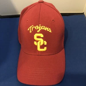 USC Trojans Hat Embroidered Red Baseball Cap SC Authentic Apparel - Picture 1 of 3
