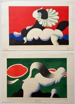 Wilhelm Beuermann Signierte numm. Orig. Siebdrucke - Pop Art- 2 Grafiken - 20 Ex - Bild 1 von 4