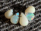 Natural Ethiopian Welo Opal Flashing Fire Teardrop Briolette Gemstone Beads 010