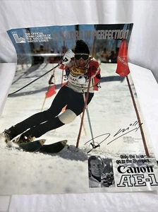 Canon AE-1 Vintage 1980 Winter Olympic Games Jean Claude Killy Skiing Poster - Picture 1 of 10