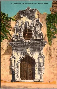 Tür, San Jose Mission, San Antonio, Texas - Postkarte 506 - Bild 1 von 2