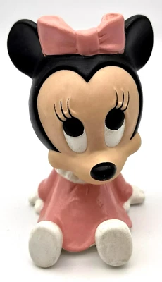 brinquedo vintage bebê estridente minnie mouse 1984 squeeze walt disney company - Imagem 1 de 4