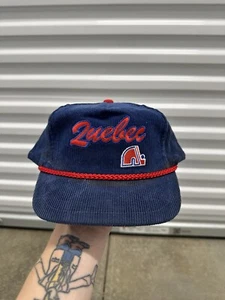 Quebec Nordiques Cord Rope Snapback NHL Hockey Cap Mütze vintage blue/trucker - Bild 1 von 8