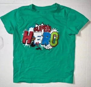Preowned- Primark Super Hero Graphic T-Shirt Boys (Size 7-8) - Picture 1 of 4