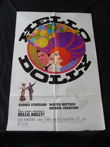 HELLO DOLLY poster film BARBRA STREISAND WALTER MATTHAU originale 1969 un foglio - Foto 1 di 11