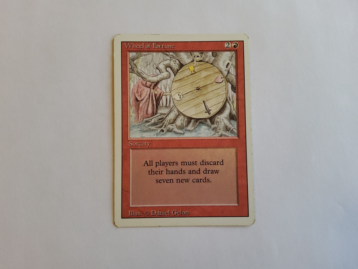 Wheel Of Fortune In Individual Magic: The Gathering Cards Wheel Of Fortune In Individual Magic: The Gathering Cards