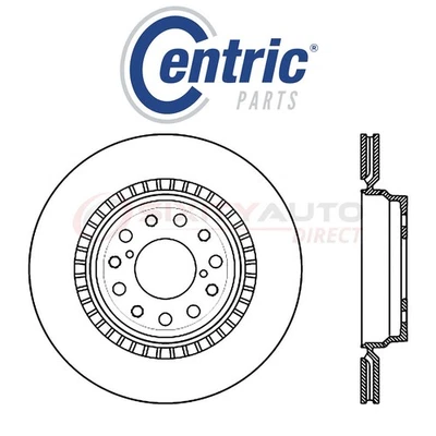 Centric C-TEK Disc Brake Rotor for 2007-2017 Lexus LS460 4.6L V8 - Kit Set mb - Изображение 1 из 4