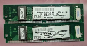 16MB 2x8MB 72-pin Simm EDO 60ns IBM OPT:92G7320 FRU:92G7321 DRAM Ram Memory Kit - Bild 1 von 4