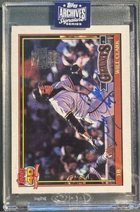 2020 Topps Archives Will Clark Auto /10 Autograph SSP ON CARD AUTO - Bild 1 von 1