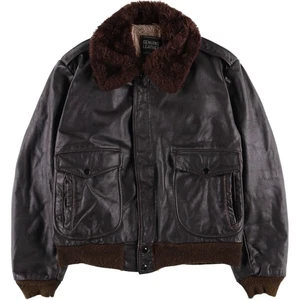 Vintage R. Sherman G-1 Leather Flight Jacket Made in USA Size L Men's - Picture 1 of 19