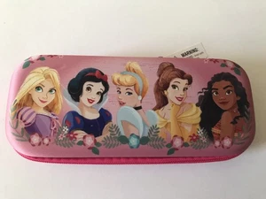 UNISEX/NIÑOS ROSA/MULTI DISNEY PRINCESA MOLDEADA CREMALLERA ALREDEDOR LÁPIZ/ESTUCHE BOLÍGRAFO NUEVO CON ETIQUETAS - Imagen 1 de 5