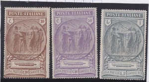 1923 REGNO: FRANCOBOLLI CAMICIE NERE SERIE COMPLETA MNH certificato Diena - Foto 1 di 3