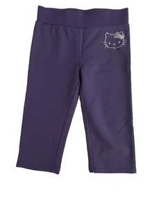 VINTAGE SANIRO HELLO KITTY Girls Purple Capri Pants SZ 6X GREAT SHAPE - Picture 1 of 8