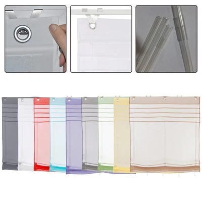 Modernes Dimout Raffrollo mit Ösen für Küchendeko 120 x 140 cm - Bild 1 von 4