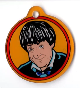 DR WHO #2 Patrick TROUGHTON Flipper Promo Kunststoff SELTEN LEICHTER DRUCK Schlüsselanhänger Anhänger - Bild 1 von 2