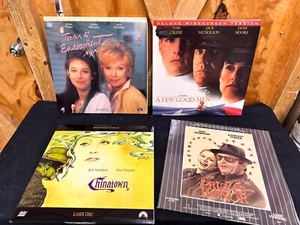 Lot of 4 Jack Nicholson Laserdiscs - Chinatown Prizzi's Honor Few Good Men Terms - Picture 1 of 14