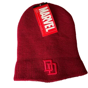 NEU Daredevil Punisher Beanie Strickmütze Einheitsgröße wendbar Marvel Comics Neu mit Etikett - Bild 1 von 5