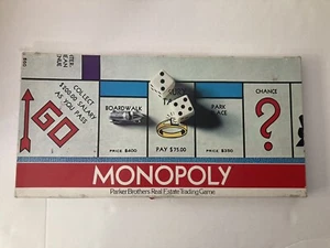 Monopoly Vintage 1961 Parker Brothers Real Estate Trading Board Game USA - Picture 1 of 12