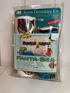 Vintage Fanta-Sea 1990er 3M Zimmer Dekorationsset Post-it Jumbo Fisch Wasser Ozean - Bild 1 von 3