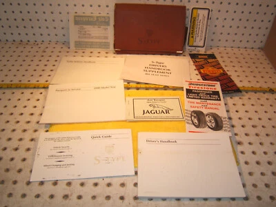 Jaguar 2000 S Type sedan Owner's Manuals 1 set of 10 & Leather Jaguar OEM 1 Case - Image 1 of 4