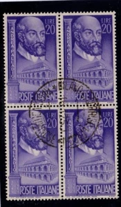 1949 repubblica Italiana Andrea Palladio quartina usata - Imagen 1 de 1