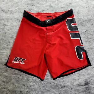 UFC MMA Martial Arts Fighting Training Shorts Red and Black Mens Size 32
