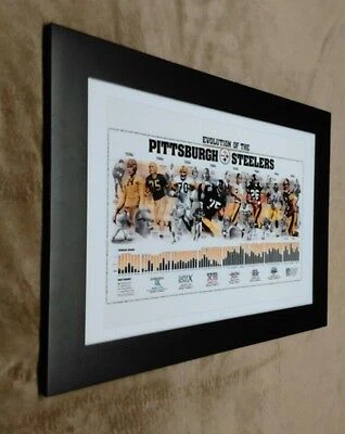 Pittsburgh Steelers Evaloution of the Steelers 11x17 Framed Photo Cover