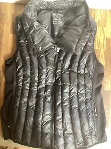 Calvin Klein Performance Premium Down Drama Collar Puffer Vest Womens Size Large - Picture 1 of 6