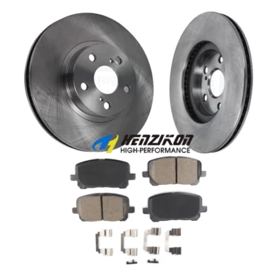 Kit de pastillas de freno de cerámica con rotor de disco delantero para Toyota Matrix 2003-2008 1,8 L base XRS Foto 1 de 4