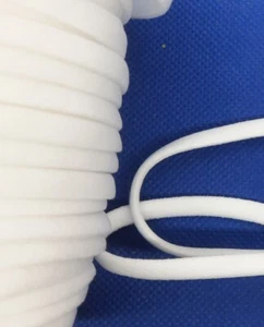 1m X 7mm Schlauch Gummiband mit Kern für Haarschmuck, Top, BH, Spaghettiträger - Bild 1 von 4