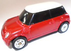 MAISTO MINI COOPER 1:64 RED 2 1/2" DIECAST CAR WITH WHITE ROOF - NICE